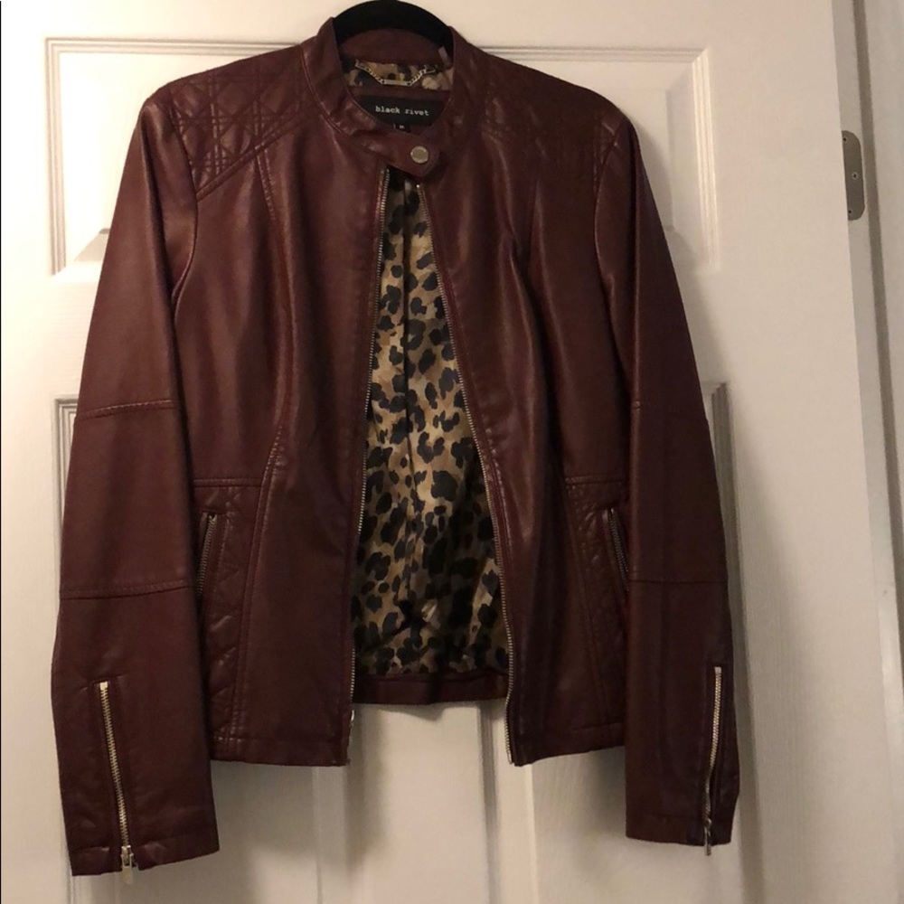 Wilson’s Leather red faux jacket